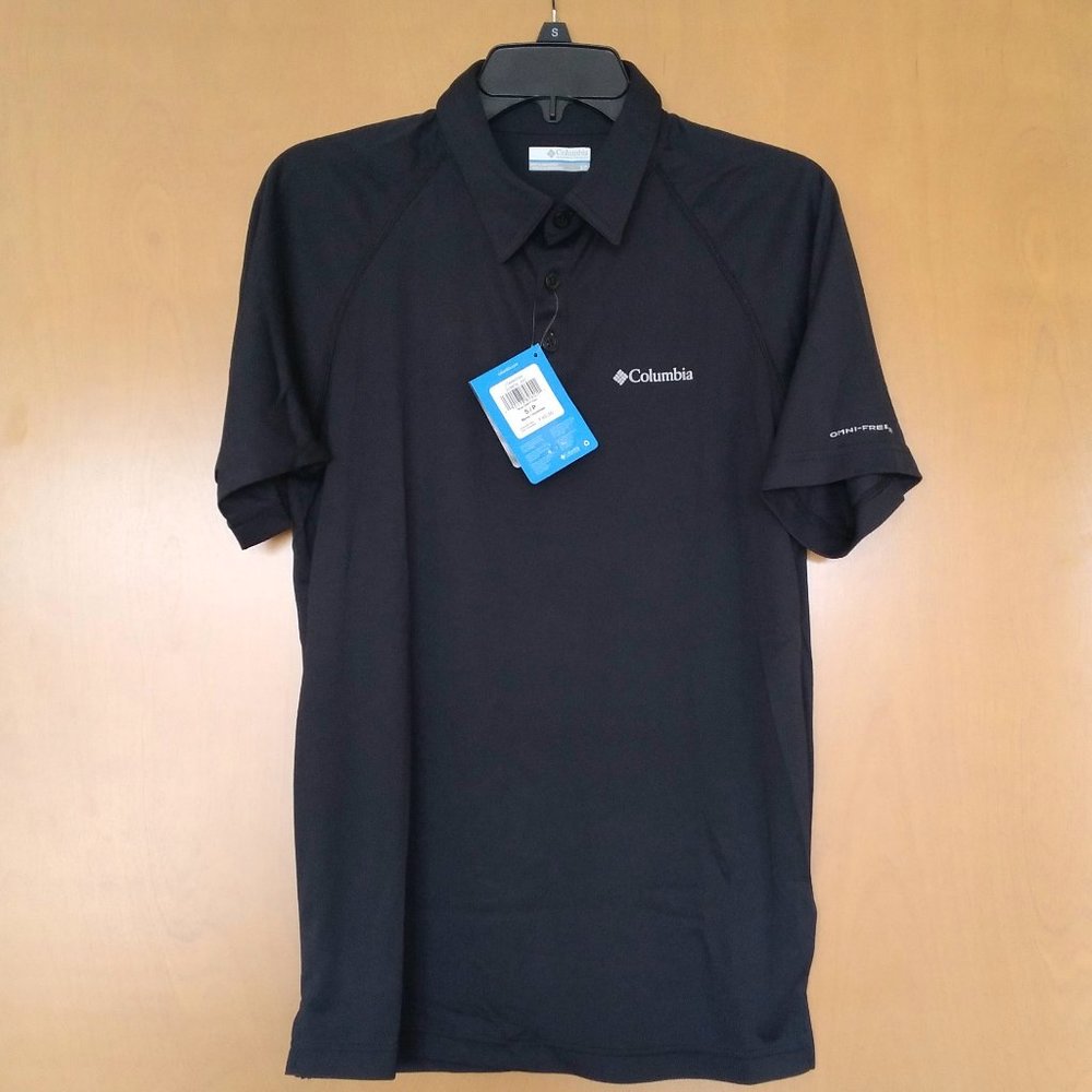 🆕Columbia Men's River Chill Polo, SM and LG - Black, Brand NEW, NWT, Authentic